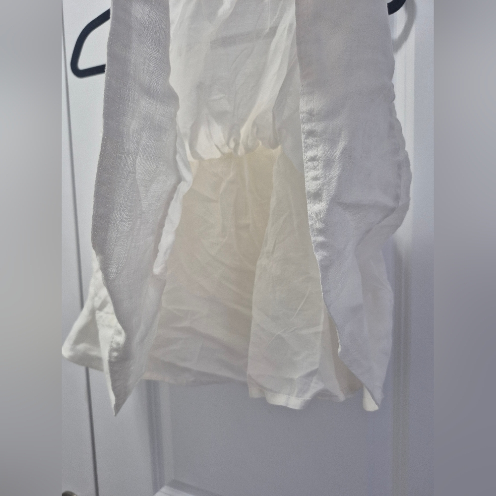 Pilcro By Anthropologie White Ruffled Camisole, Size Small - Picture 5 of 8